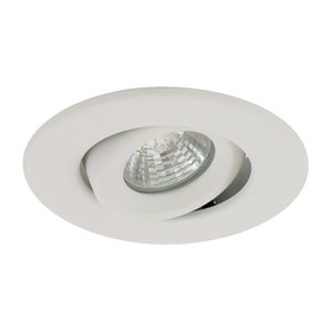 4" TRIM MR16 75W - GIMBAL 2 TORSION SPRINGS FLAT WHITE - RTM418T-FWH