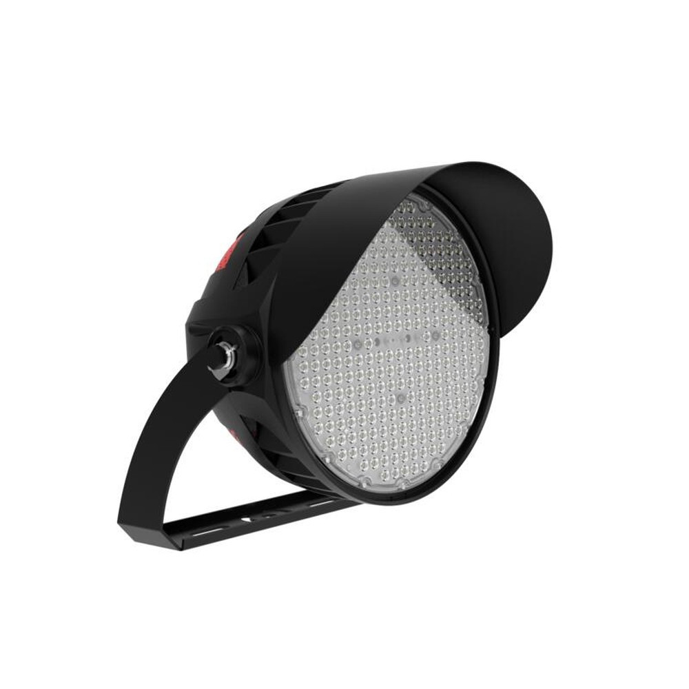 PROJECTEUR LED SPORT 500W 277-480V 5000K NOIR TRANSPARENT 40 DEGRÉS