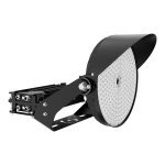 Luminaire sportif 600-500-400-300W 120-347V 50K noir transparent 40 deg. gradable 0-10V V2