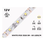 12V 5M IP20 3528 SINGLE COLOR LED STRIP - 60 LEDS/M (STRIP ONLY)