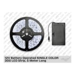BATTERY POWERED SINGLE COLOR 300 3528 LED STRIP BUNDLE