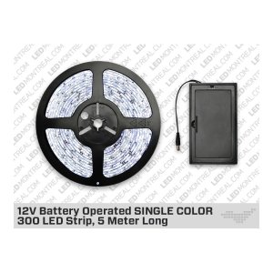 BATTERY POWERED SINGLE COLOR 300 3528 LED STRIP BUNDLE