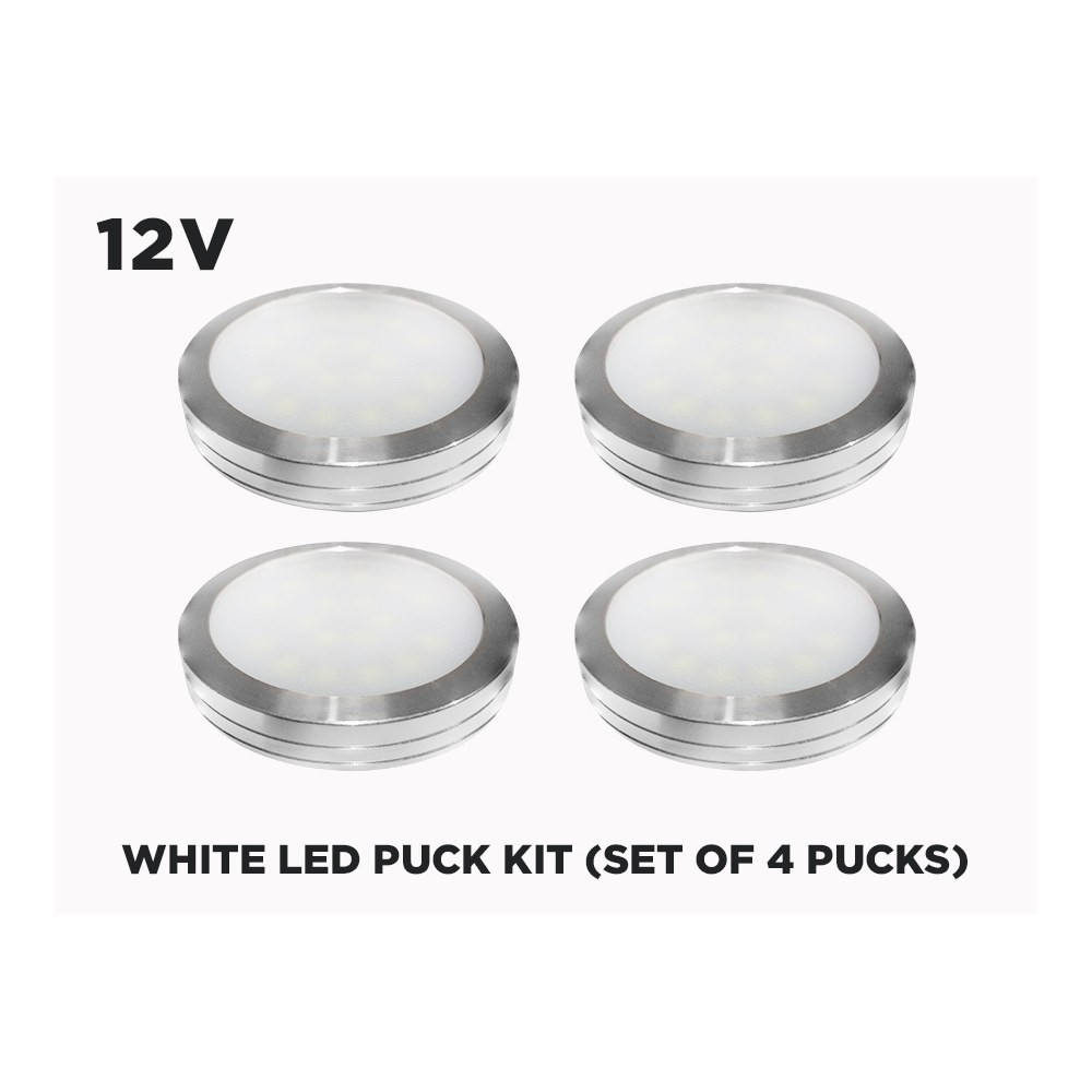 UNDER CABINET ULTRA THIN WHITE LED PUCK KIT
