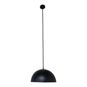SELECT FIXTURE - DOME - BLACK FINISH - PENDANT - 1*E26 BASE - LAMP NOT INCLUDED. A19 OR ST19 IS RECOMMENDED.