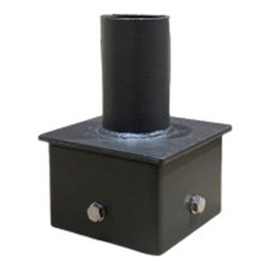 4" Square Pole Mount with 2-3/8" O.D. Tenon