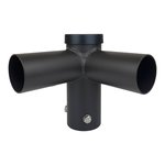 TWIN SPOKE ROUND POLE MOUNT | 90 DEG | 2-3/8" O.D. TENON