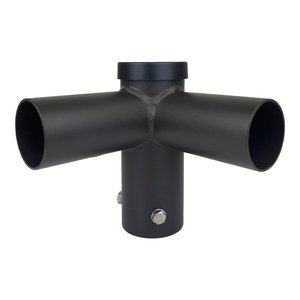 TWIN SPOKE ROUND POLE MOUNT | 90 DEG | 2-3/8" O.D. TENON