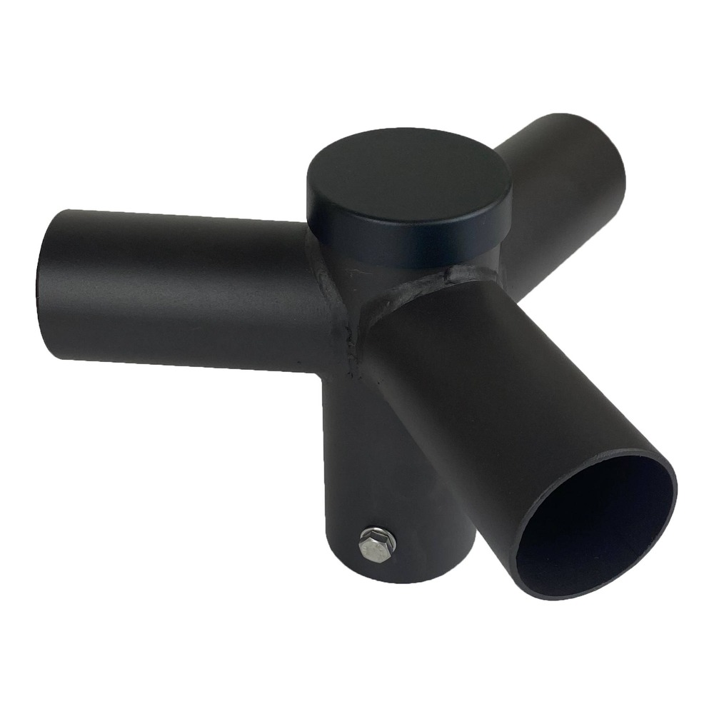 THREE SPOKE ROUND POLE MOUNT | 120 DEG | 2-3/8" OD TENON