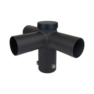 Three Spoke Round Pole Mount - 90 Deg - 2-3/8" O.D. Tenon