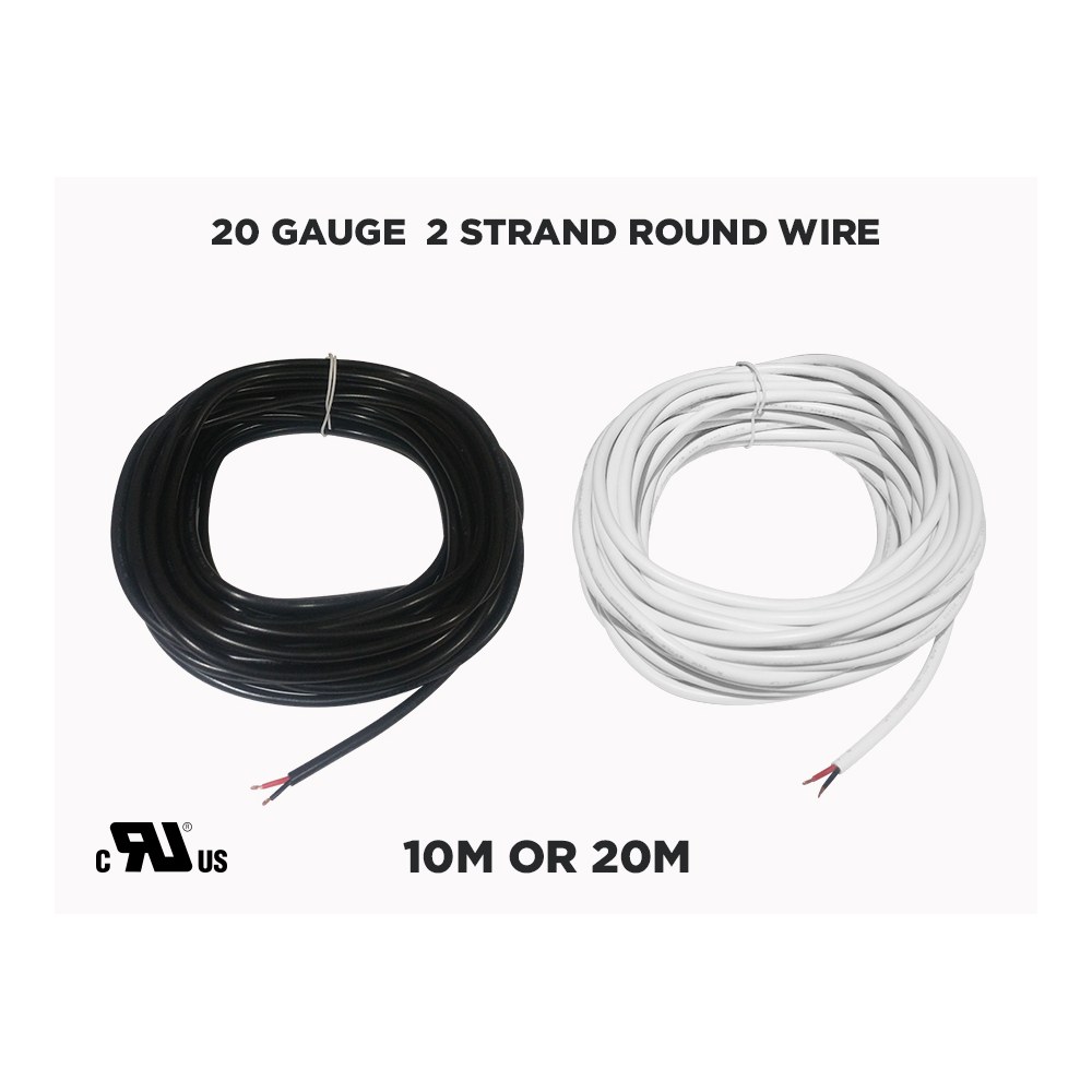 SINGLE COLOR WIRE FOR LED STRIPS (10 OR 20 METER)