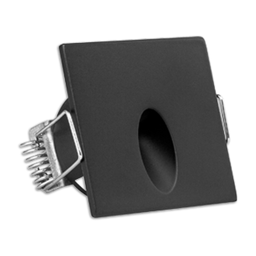 SL-44S - CARRÉ - 2W - 12V - 30K - 180 LUMENS. 17/8 X 17/8 X 2 HAUTEUR. TROU À PERCER 13/4. TRANSFORMATEUR NON-INCLUS (SL-44S-BK)