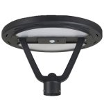 CIRCULAR SOLAR POST TOP -SL-CPT-25L-40K-BK-G1