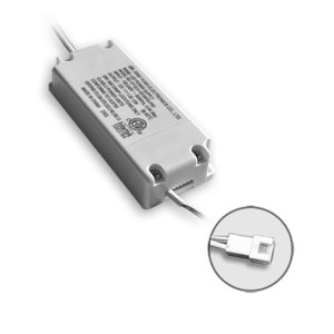 SL-DR24 - TRANSFORMATEUR 24W - LED. BOÎTE DE MÉTAL NON-INCLUSE - NOIR