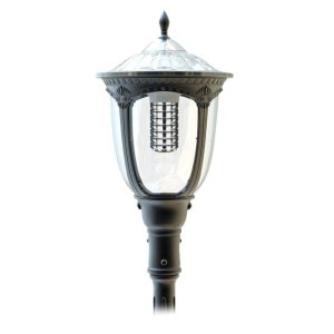 20W SOLAR POST TOP LIGHT W/PIR - 3000K