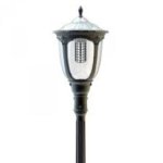 LUMINAIRE SOLAIRE DE POTEAU 20W AVEC PIR, 4000K