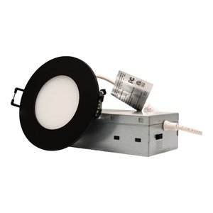 SLIM PANEL 3" | 5CCT VARIABLE | 440 LUMENS | ROUND | BLACK | V4