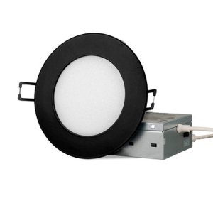 Slim Panel 4" - 5CCT Variable - 650 Lumens - Round - Black - V4