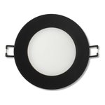 SLIM PANEL 4" | 5CCT VARIABLE | 650 LUMENS | ROUND | BLACK | V4