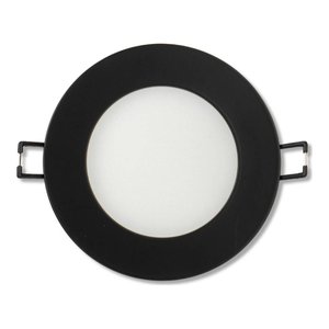 SLIM PANEL 4" | 5CCT VARIABLE | 650 LUMENS | ROUND | BLACK | V4
