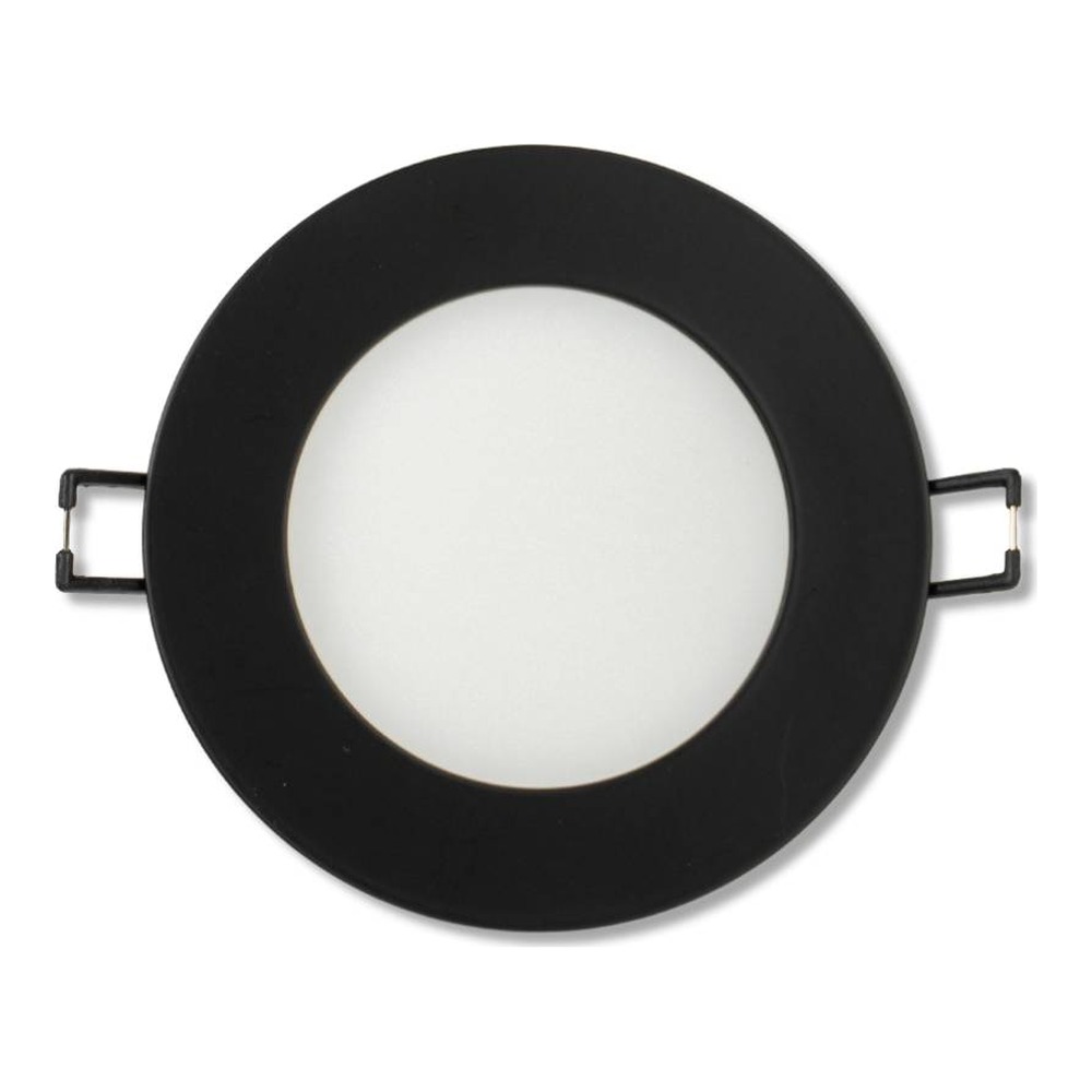 SLIM PANEL 4" | 5CCT VARIABLE | 650 LUMENS | ROUND | BLACK | V4