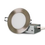 Slim Panel 4" - 5CCT Variable - 650 Lumens - Round - Nickel Brossé - V4