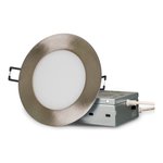 SLIM PANEL 4" | 5CCT VARIABLE | 650 LUMENS | ROUND | BRUSHED NICKEL | V4