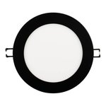 SLIM PANEL 6" | 5CCT VARIABLE | 1100 LUMENS | ROUND | BLACK | V4