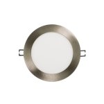 Slim Panel 6" - 5CCT Variable - 1100 Lumens - Rond - Nickel brossé - V4