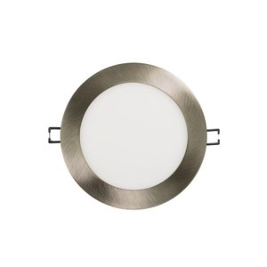 Slim Panel 6" - 5CCT Variable - 1100 Lumens - Round - Brushed Nickel - V4