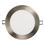 SLIM PANEL 6" | 5CCT VARIABLE | 1100 LUMENS | ROUND | BRUSHED NICKEL | V4