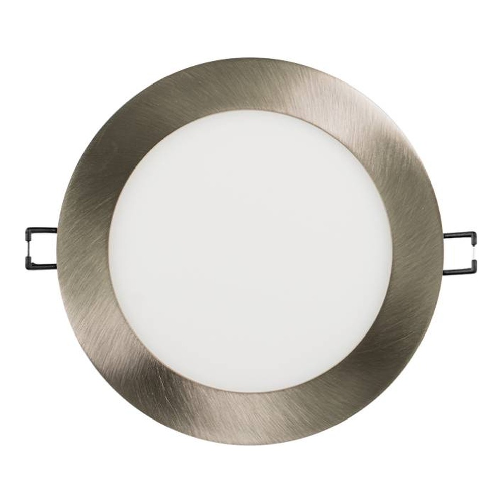 SLIM PANEL 6" | 5CCT VARIABLE | 1100 LUMENS | ROUND | BRUSHED NICKEL | V4