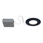 4" 11W 3000K LED Recessed Light Airtight Certified Wet Location Matte Black