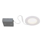4" 11W 4000K LED Recessed Light Airtight Certified Wet Location Matte White