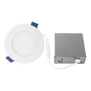 RECESSED LIGHT LED 4 IN 11W 3000K AIRTIGHT CERTIFIED WET LOCATION MATTE WHITE