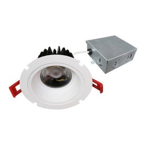 LUMINAIRE LED ENCASTRÉ 4 POUCES TYPE GIMBAL PROFOND / RÉCESSIF DESIGNER - PILOTE INCLUS - 5CCT (2700K À 5000K) - 15W