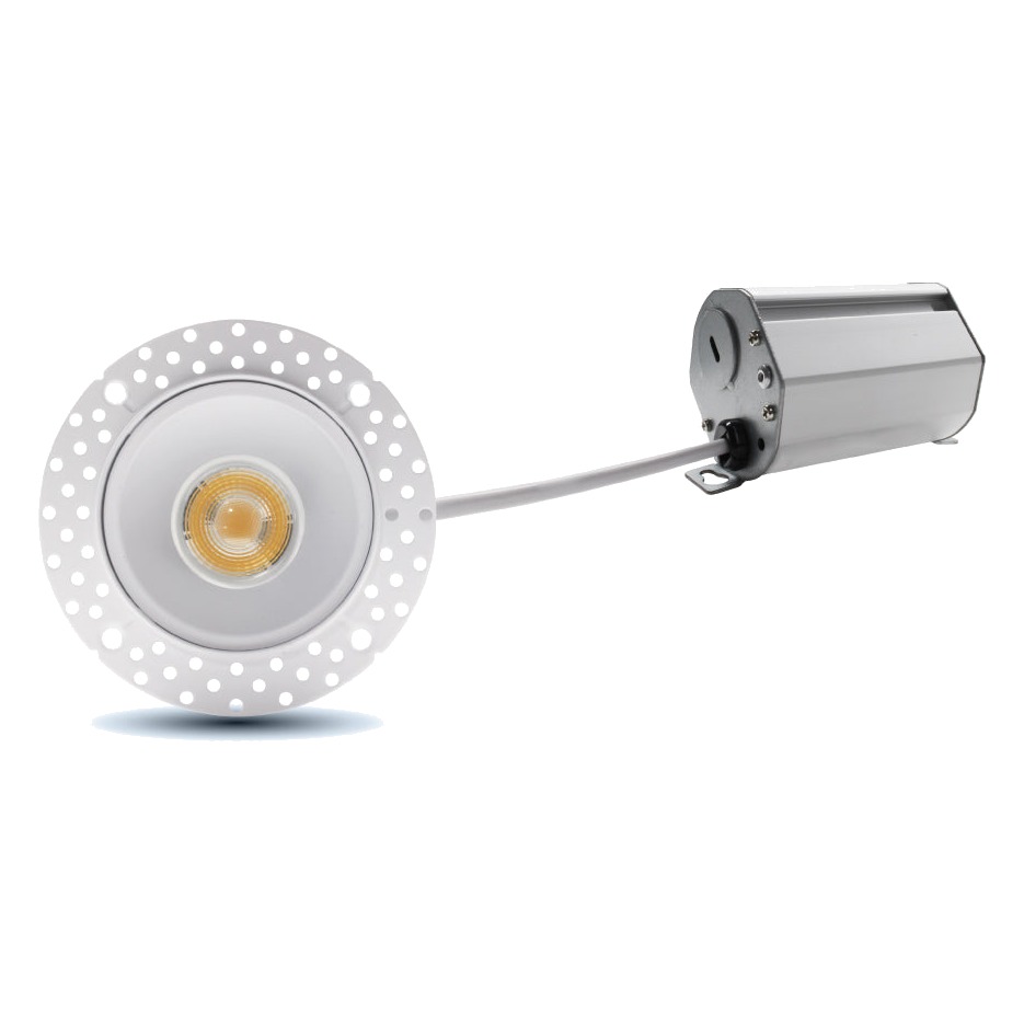 LUMINAIRE ENCASTRÉ LED SLIM SANS CADRE 2 POUCES 8W 600 LUMENS GRADABLE 5CCT SÉLECTIONNABLE BLANC