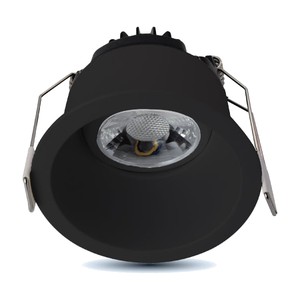 2″ LED - 8W - 650 LUMENS - CRI 90 - IP54 - REGRESSED GIMBAL DOWNLIGHT W/ SLEEK - THIN TRIM DESIGN & SELECTABLE 5CCT (SLIM2TRG-5CCTBK)