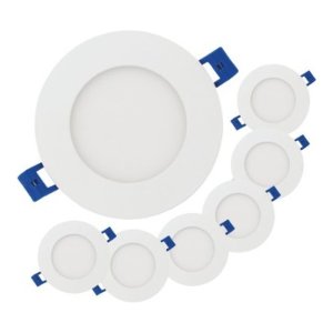 LUMINAIRE LED SLIM DISC 4 PO 5CCT (2700/3000/3500/4000/5000K) - 10 WATTS - 900 LM - IRC 90 - CÂBLE 6 PI - CERTIFIÉ