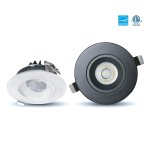 Luminaire LED encastré profond/orientable designer 4" avec pilote inclus - 5CCT (2700K À 5000K) - 12W - 900LMN