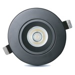 4" DESIGNER REGRESSED/DEEP GIMBAL LED FIXTURE WITH DRIVER INCLUDED - 5CCT (2700K TO 5000K) - 12W - 900LMN - (SLIM4DGR-5CCTBK)