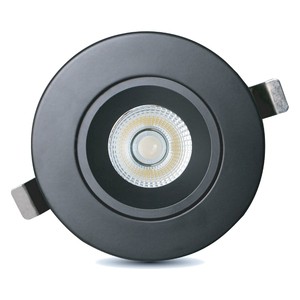 4" DESIGNER REGRESSED/DEEP GIMBAL LED FIXTURE WITH DRIVER INCLUDED - 5CCT (2700K TO 5000K) - 12W - 900LMN - (SLIM4DGR-5CCTBK)