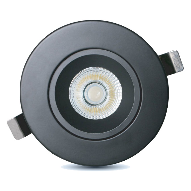 4" DESIGNER REGRESSED/DEEP GIMBAL LED FIXTURE WITH DRIVER INCLUDED - 5CCT (2700K TO 5000K) - 12W - 900LMN - (SLIM4DGR-5CCTBK)