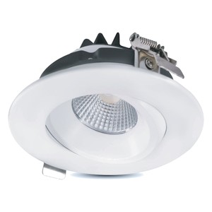 4" DESIGNER REGRESSED/DEEP GIMBAL LED FIXTURE WITH DRIVER INCLUDED - 5CCT (2700K TO 5000K) - 12W - 900LMN - (SLIM4DGR-5CCTWH)