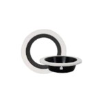 WHITE TRIM WITH BLACK ALZEC REFLECTOR FOR SLIM4DR-5CCT