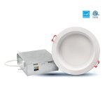 WHITE TRIM WITH CHROME REFLECTORFOR SLIM4DR-5CCT