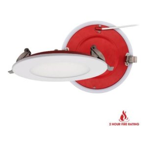 LUMINAIRE LED MINCE 4 POUCES AVEC INDICE DE RÉSISTANCE AU FEU 5CCT (2700K - 3000K - 3500K - 4000K - 5000K) - 12 WATTS