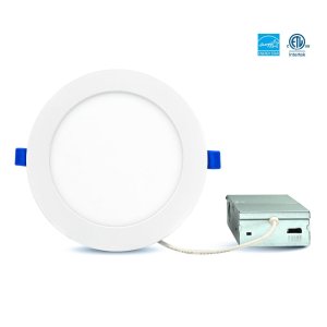 LUMINAIRE LED ENCASTRÉ SLIM DISC 6 POUCES 5CCT 15W 1300LM CRI90 – ORTECH SLIM6-5CCT