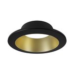 6" SKYE TRIM BK/MATTE GOLD ROUND - SLMB6-16W-RT-BKBG