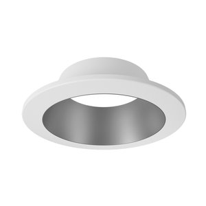 6" SKYE TRIM WH/SS ROUND - SLMB6-16W-RT-WHSS