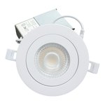 SLIM PANEL 4\" 9W 120V 27-30-35-40-50K WHITE CLEAR GIMBAL DIM TRIAC